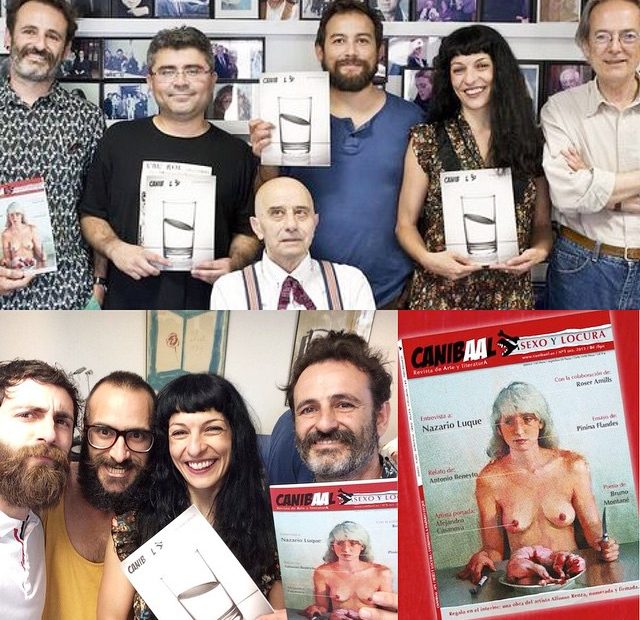 Roser Amills Presentacion Revista Canibaal Con Antonio Beneyto Ximo Rochera Y Equipo