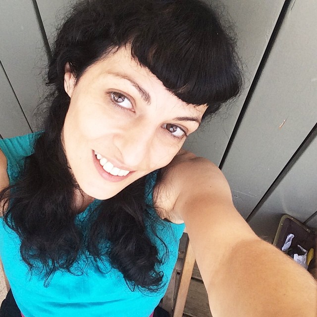 roser amills selfie con coletas