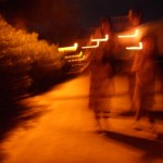 destellos en la calle