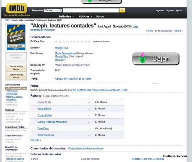 entrevista programa canal 33 goytisolo roser amills