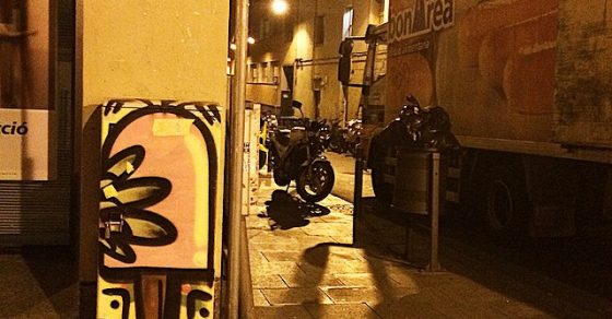 Grafitti De Konair Carrer Puigmarti Barri De Gracia Barcelona