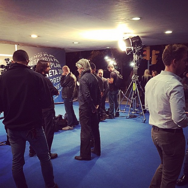 periodistas photocall premio planeta 2014