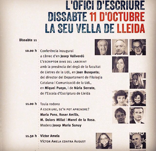 Roser Amills participa en les conferencies de l'ofici d'escriure a la seu vella de lleida