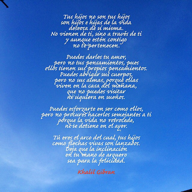Texto De Khalil Gibran Sobre Los Hijos