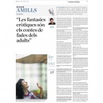 Entrevista a Roser Amills Diari Ara