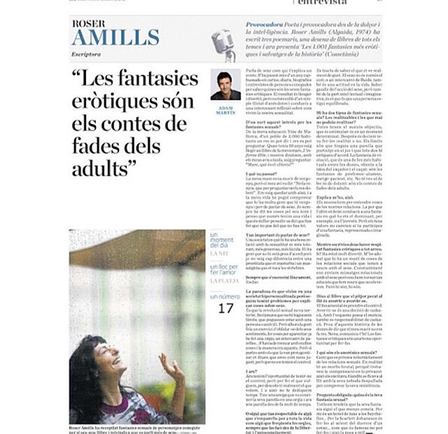 Entrevista a Roser Amills Diari Ara