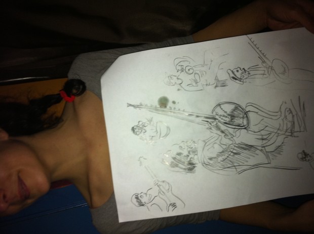 roser amills dibujo trenzas