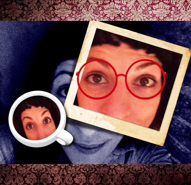 Roser Amills Divertida Gafas Rojas Taza Cafe