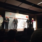 El gran Joan Manuel Serrat recull el Premi Atlàntida 2014 #nitdeledicio2014 - Roser Amills, escritora mallorquina