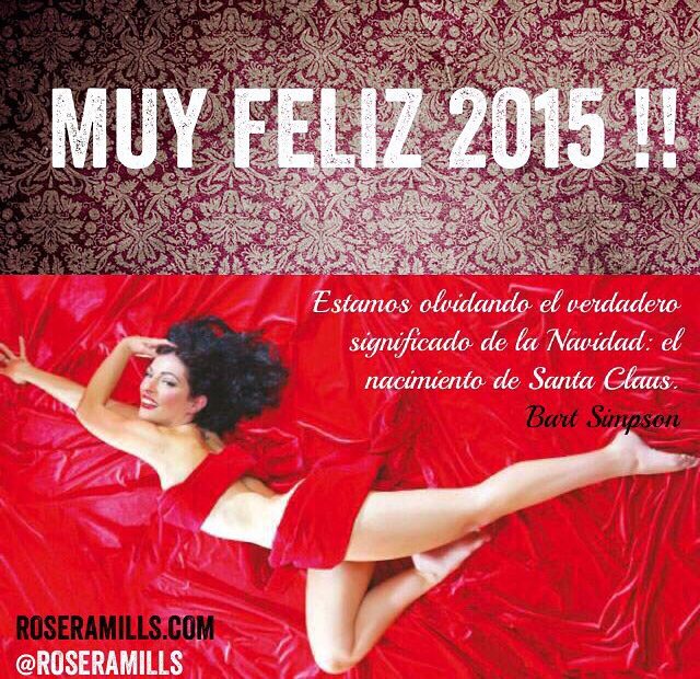 Feliz 2015 de Roser Amills imitando a marilyn monroe