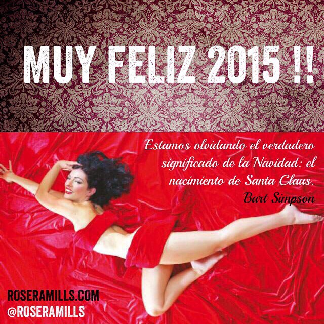 Feliz 2015 de Roser Amills imitando a marilyn monroe