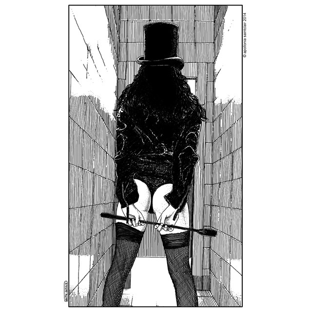 Roser Amills dibujada por la ilustradora Apollonia Saintclair