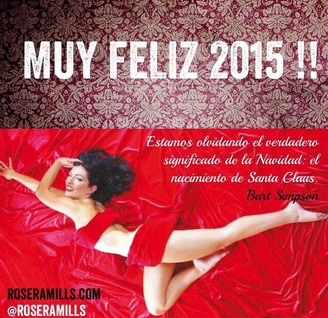 Roser Amills postal navideña imitando a marilyn monroe