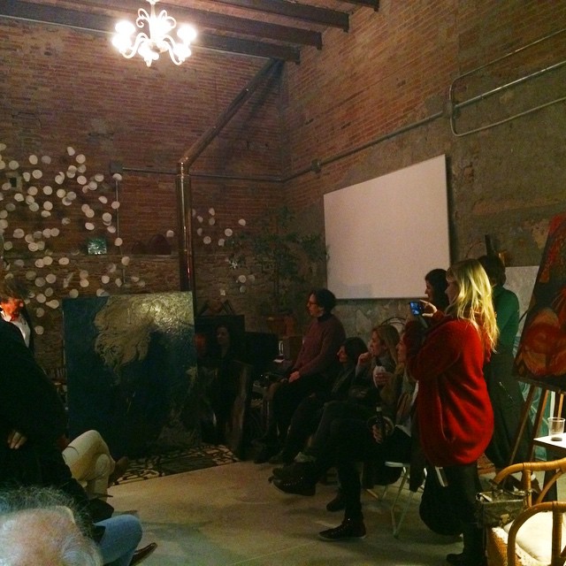 xefo guasch en su estudio de pintor