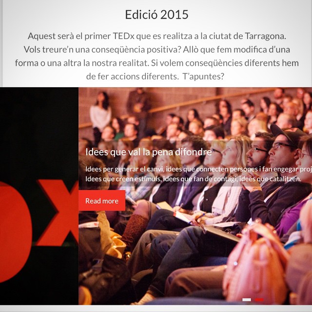 Tinc l'honor de ser ponent en el primer TEDx que es realitzarà a la ciutat de Tarragona ;)) http://ift.tt/1CzLiBj :))