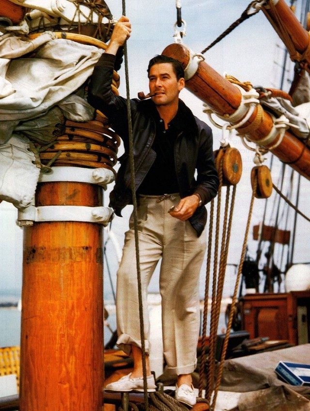 errol flynn en el zaca posado