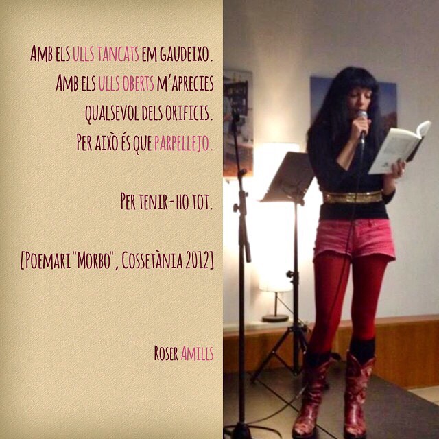 Roser Amills poema parpellejo