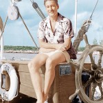 Errol Flyn A Bordo Del Zaca Con Camisa Estampada Mambo