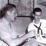 Errol flynn in Majorca or Mallorca talking to Navy sailors when Zaca was his home base