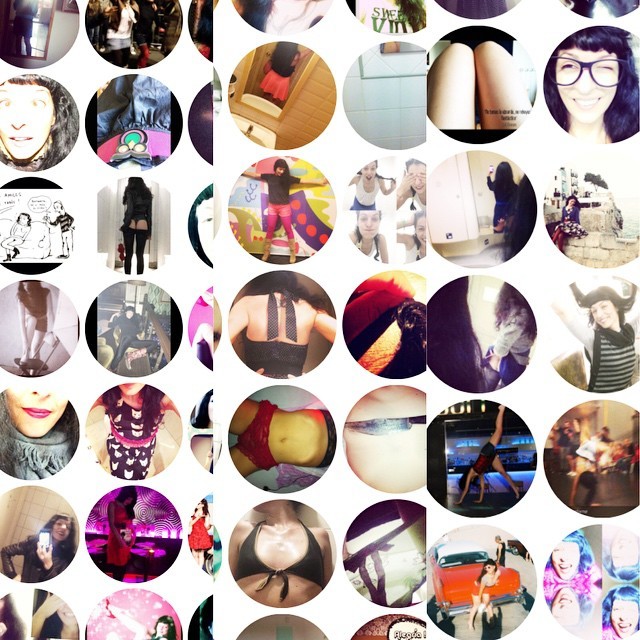 Mosaico de fotos circulares de Instagram de Roser Amills