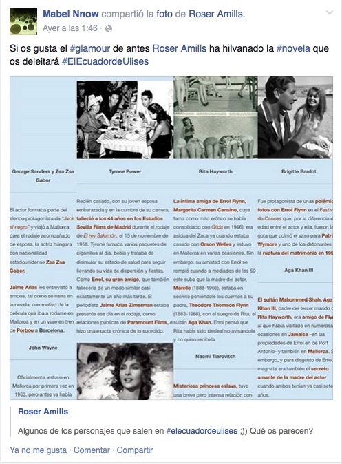 Dossier De La Novela El Ecuador De Ulises De Roser Amills