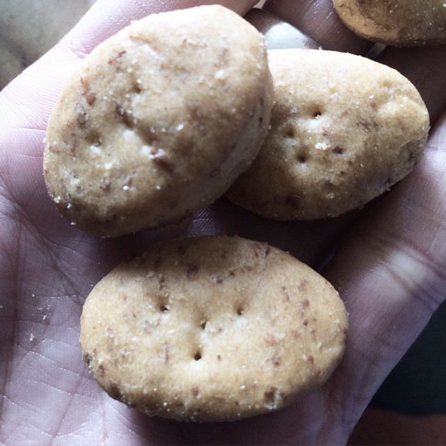 Galletas Quely de Mallorca en la palma de la mano
