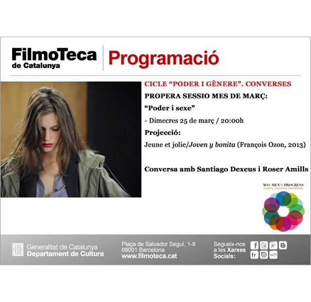 Roser Amills charla en la filmoteca con santiago dexeus