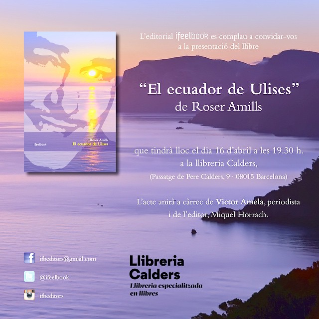 Ifeelbook, Víctor Amela i jo us convoquem a la presentació dijous 16 a les 19:30h a la Llibreria Calders ;))