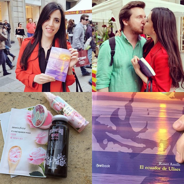Lecturas, amor y rosas, la bella Sara Jiménez eligió regalar #elecuadordeulises y regalarme rosas de @MiiN_Cosmetics #cosmeticacoreana #belleza #alegria #gracias