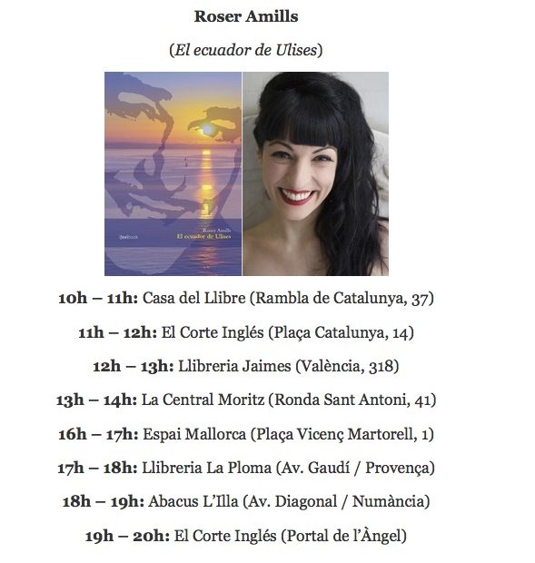 cartel firmas roser amills sant jordi 2015