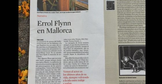 reseña de la novela el ecuador de ulises, sobre errol flynn, de roser amills