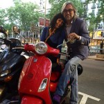 Roser Amills Y Victor Amela Sant Jordi En Moto