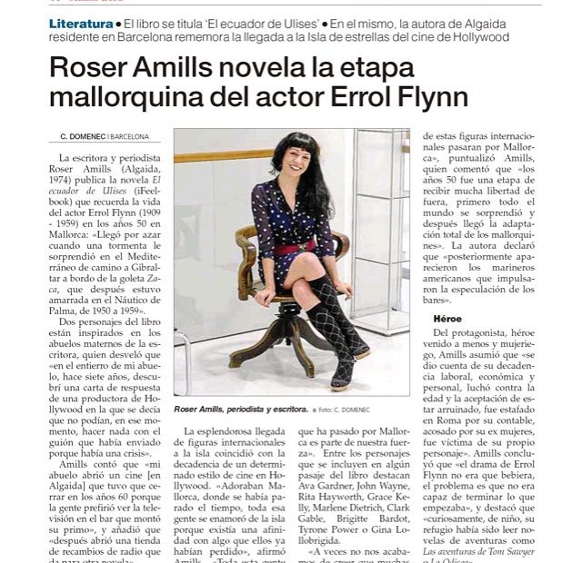 Roser amills entrevista ultima hora novela el ecuador de ulises