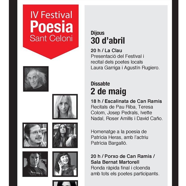 Roser Amills poetes recital sant celoni pau riba pedrals david caño