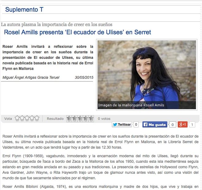 diario de teruel entrevista el ecuador de ulises de roser amills