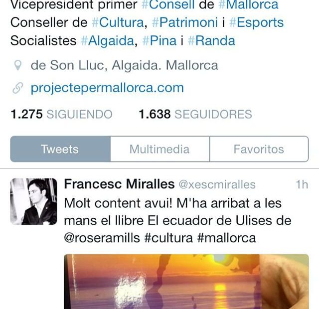 francesc miralles, batle d'Algaida, felicita a roser amills