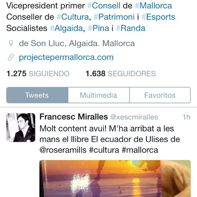 francesc miralles, batle d'Algaida, felicita a roser amills