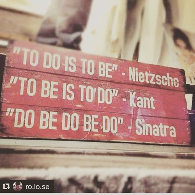 To Do Is To Be