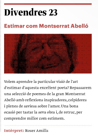 cartell recital montserrat abello a sant cugat per roser amills