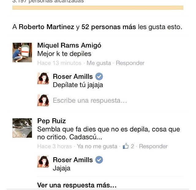 debate sobre depilacion con roser amills