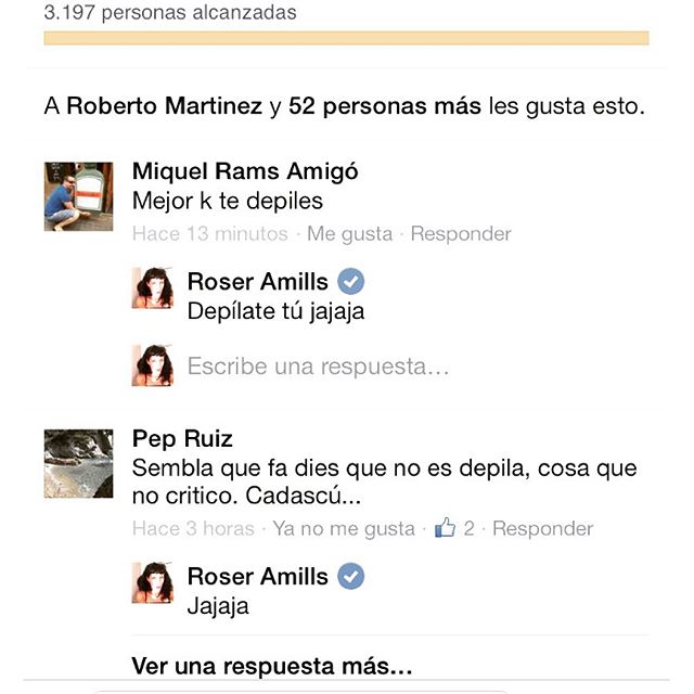 debate sobre depilacion con roser amills