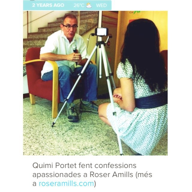 Roser Amills con Quimi Portet