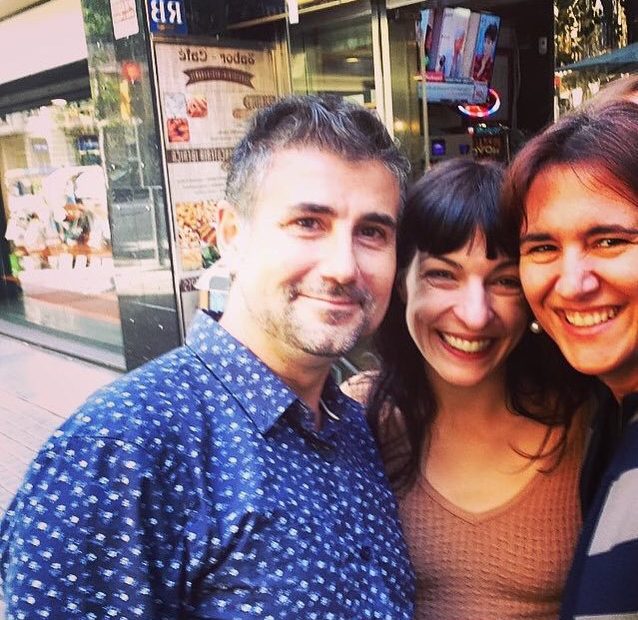 Roser Amills Con Pep Cerda Y Laura Borras