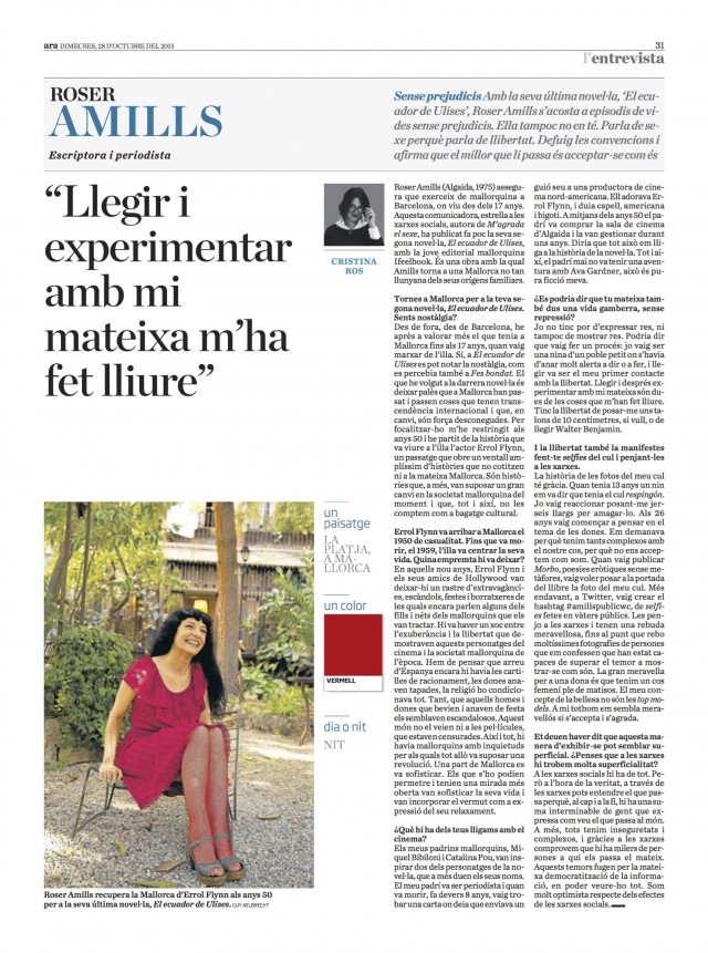 Roser Amills entrevista diari ARA