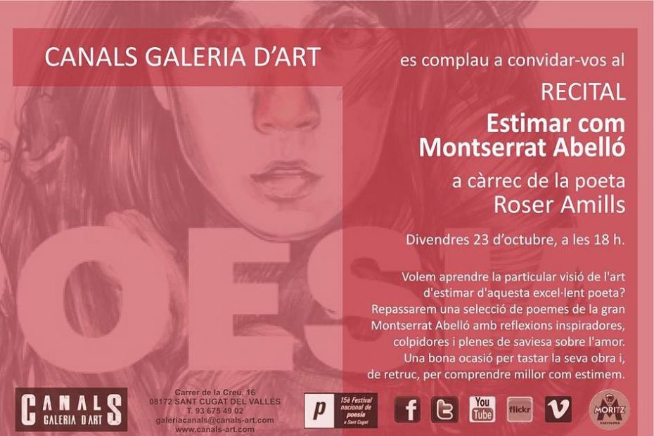Roser Amills Sant Cugat Festival De Poesia Montserrat Abello