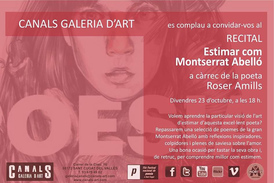 Roser Amills Sant Cugat Festival De Poesia Montserrat Abello