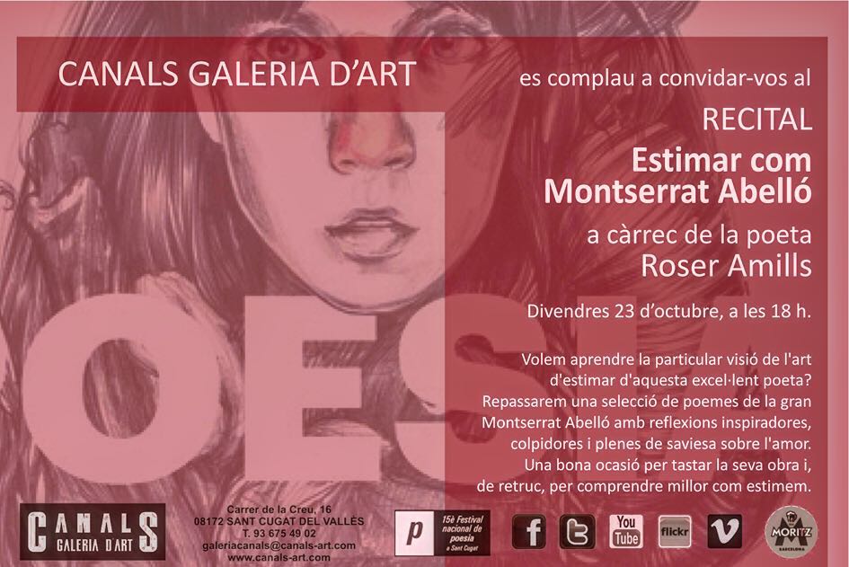 Sant Cugat Festival De Poesia 2015 Montserrat Abello