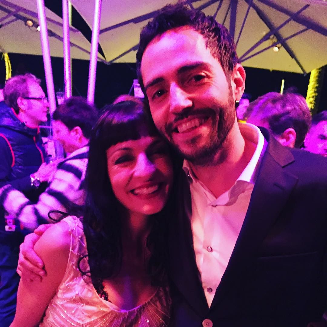 roser amills con david guapo