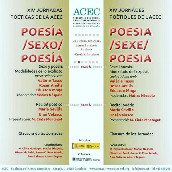 ARA Balears | Sexe i Poesia: la nova recepta de les Jornades Poètiques de l’ACEC