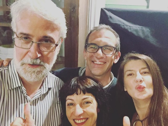 Roser participa en la jornada de l'ACEC "Sexe i text: crònica d'una al.literació". XIV Jornades Poètiques 1 roser amills, eduardo moga, valerie tasso, matias nespolo